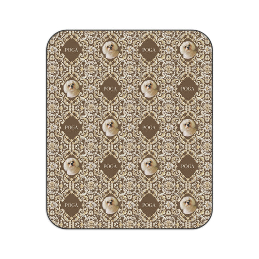 Custom Dog Photo Picnic Blanket – Personalized Outdoor Throw for Pet Lovers