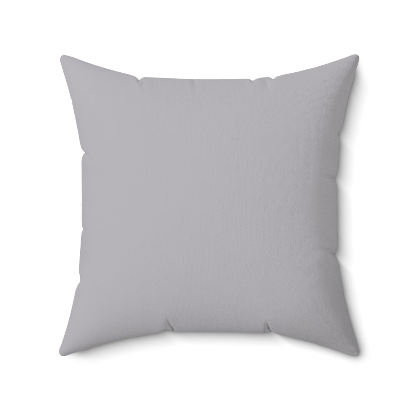Back view of the Ash Grey pillow.