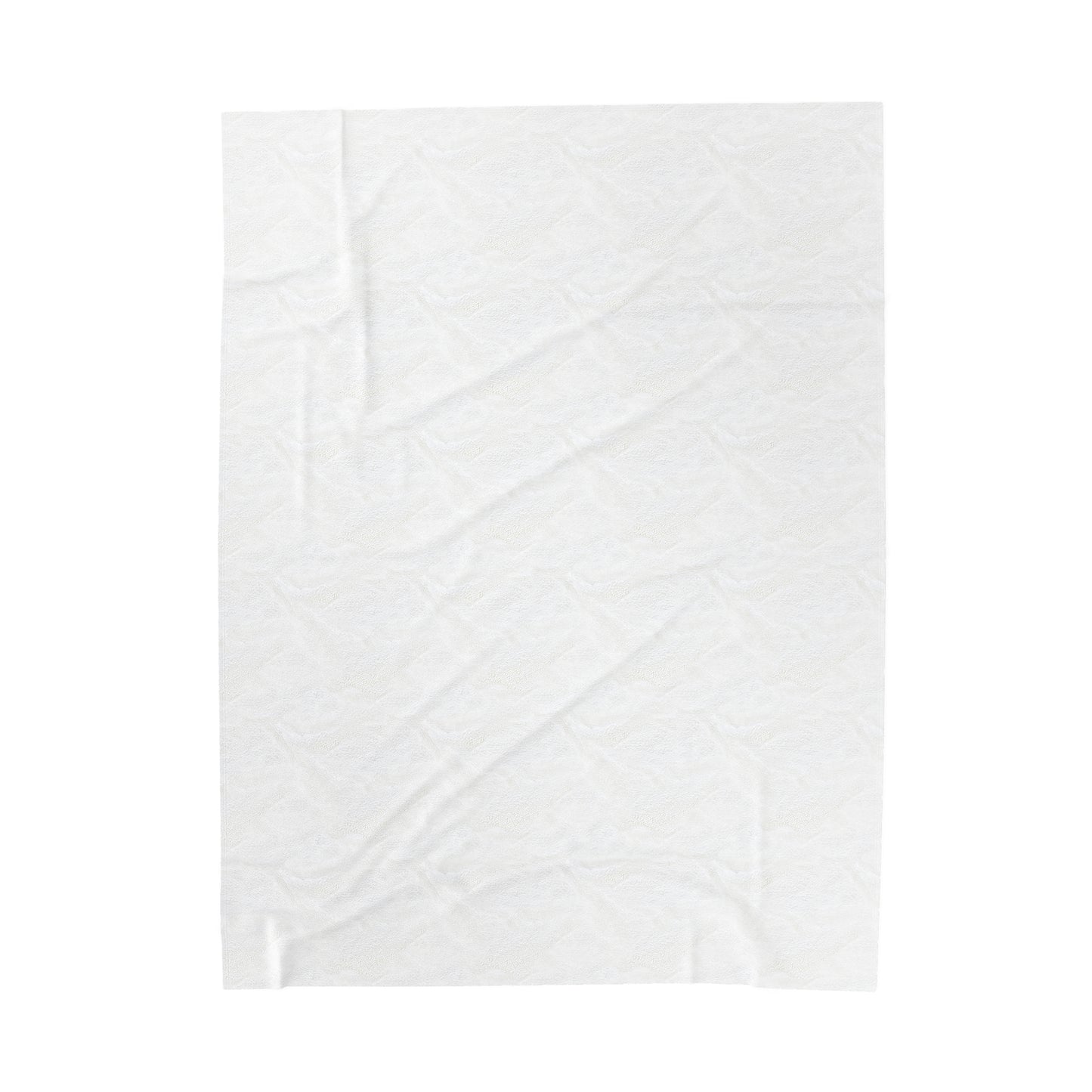 Blank velveteen blanket back mockup showing fabric texture and size