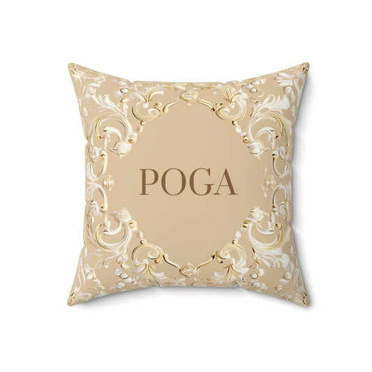 Personalized brown plush pillow with custom dog photo – soft and stylish pet lover’s home décor accent