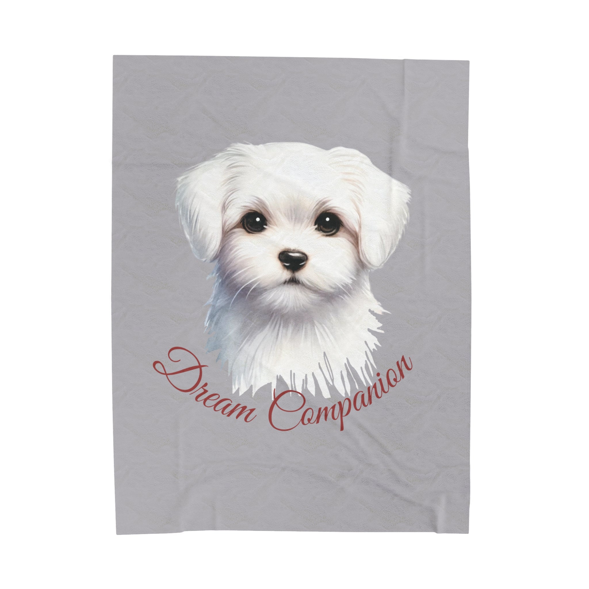 Dream Companion Maltese Velveteen Plush Blanket