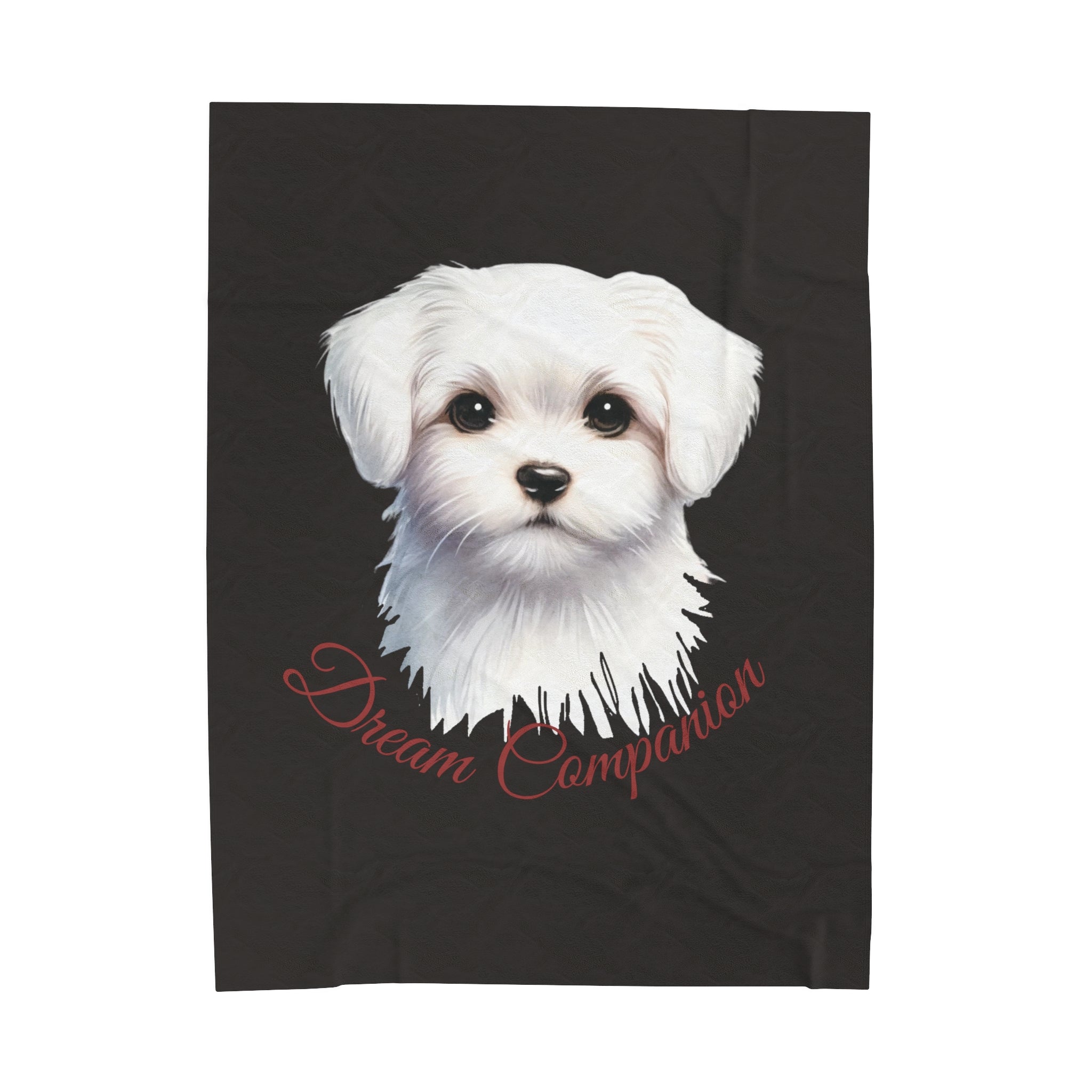 Dream Companion Maltese Velveteen Plush Blanket