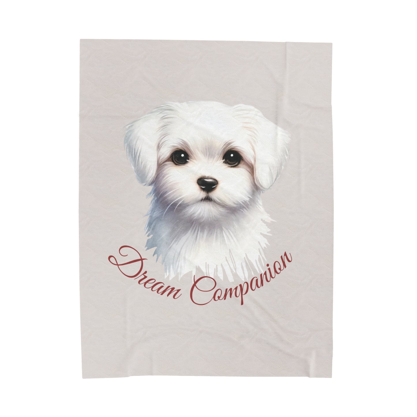 Dream Companion Maltese Velveteen Plush Blanket