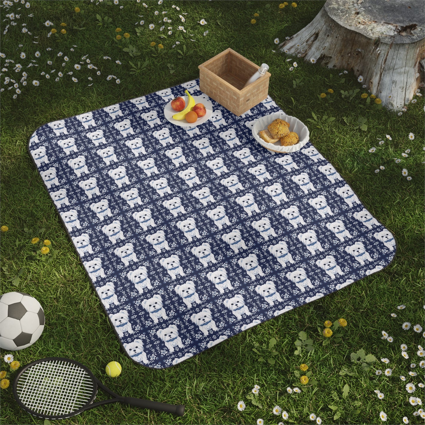 Maltese Pattern Picnic Blanket