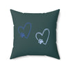 Blue Paws Affection Pillow