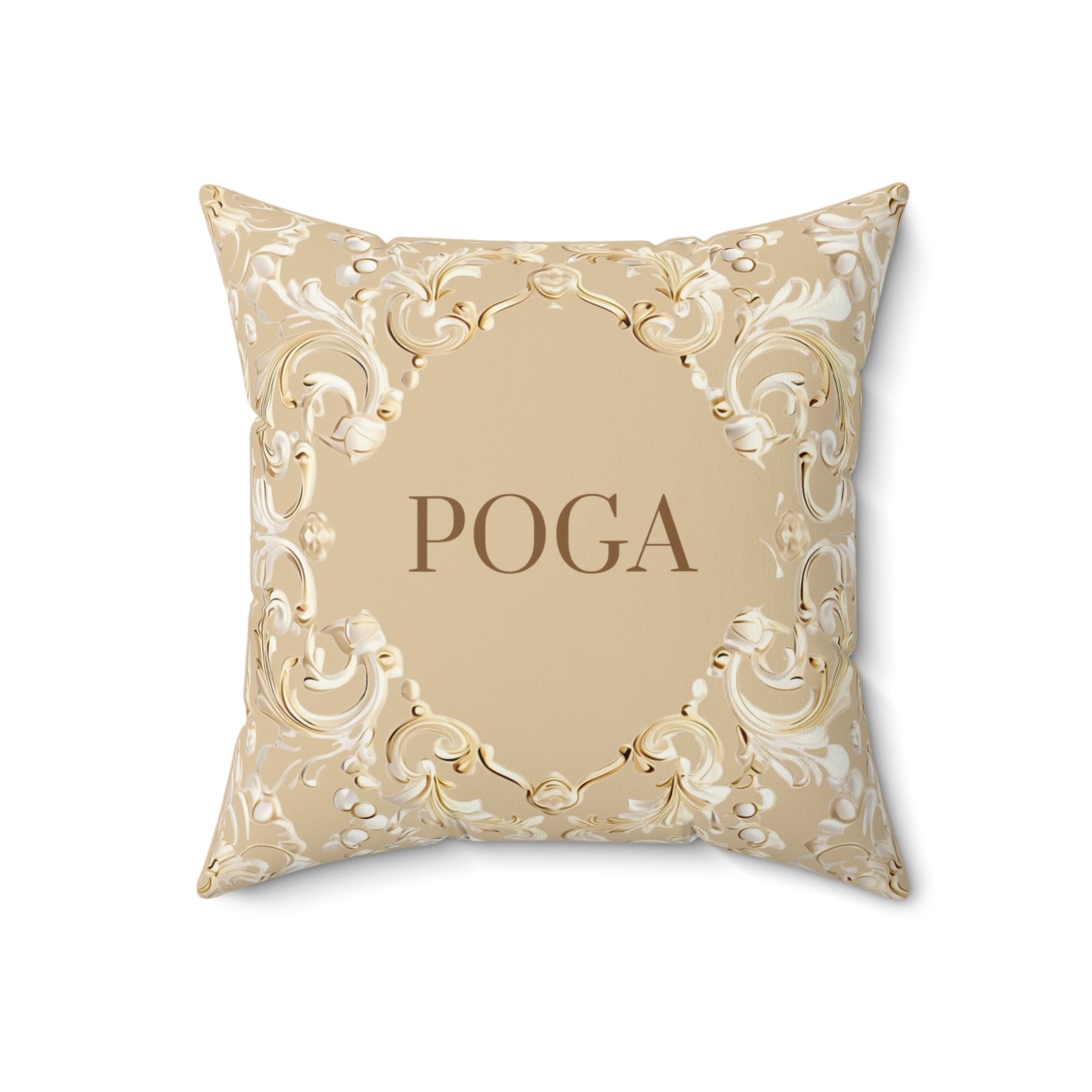 Personalized Brown Pillow