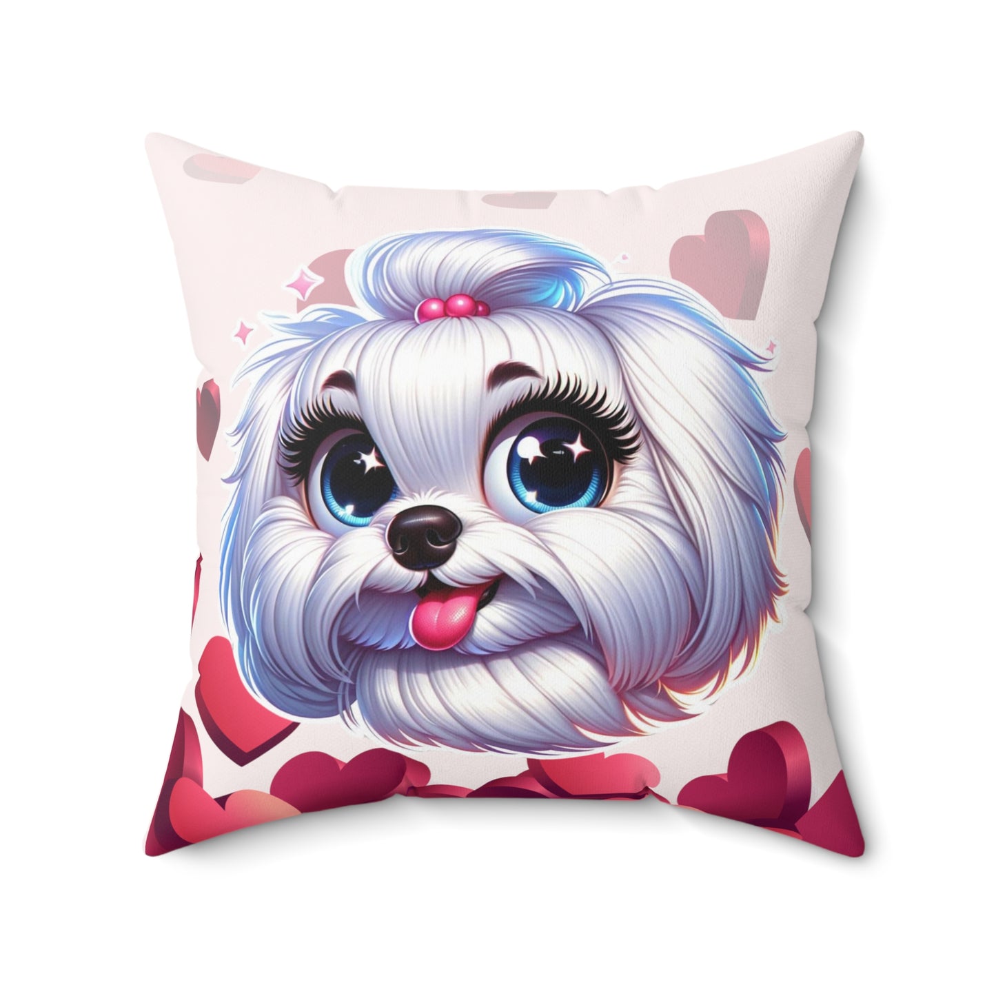 Coquette Maltese Puppy Love Cushion