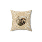 Personalized Brown Pillow