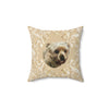 Personalized Brown Pillow