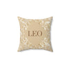 Personalized Brown Pillow