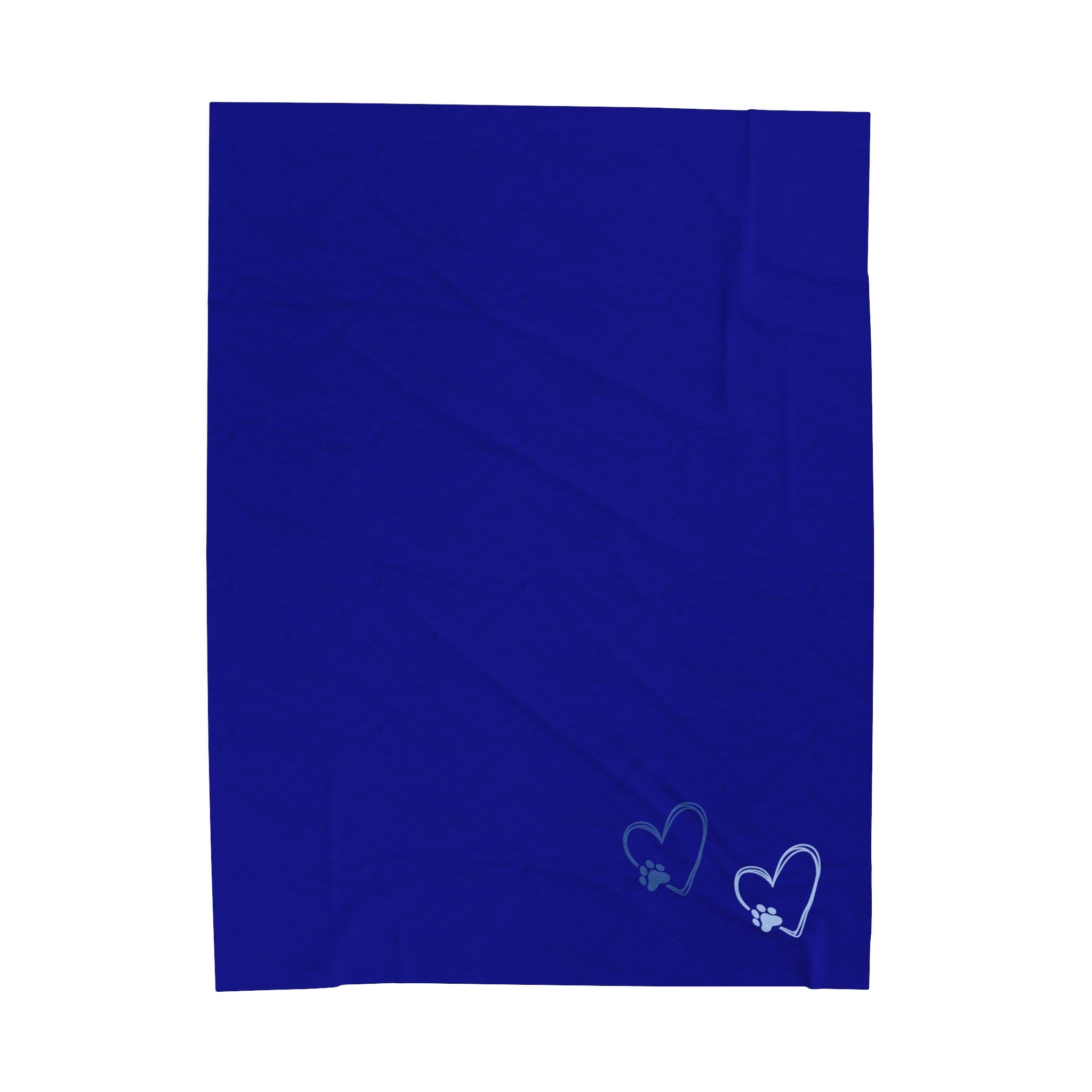 Blue Paws Affection Velveteen Plush Blanket