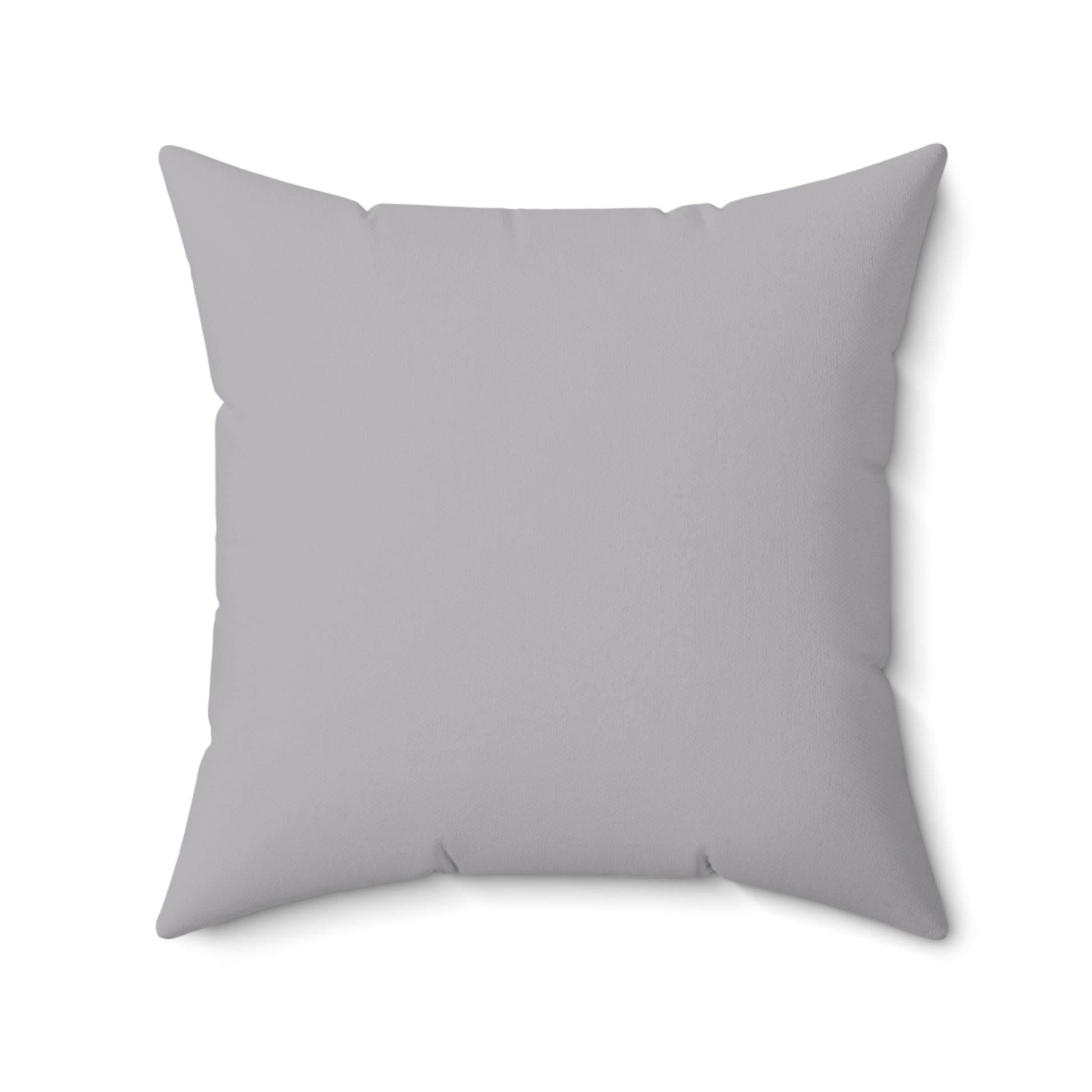Back view of the Ash Grey pillow.