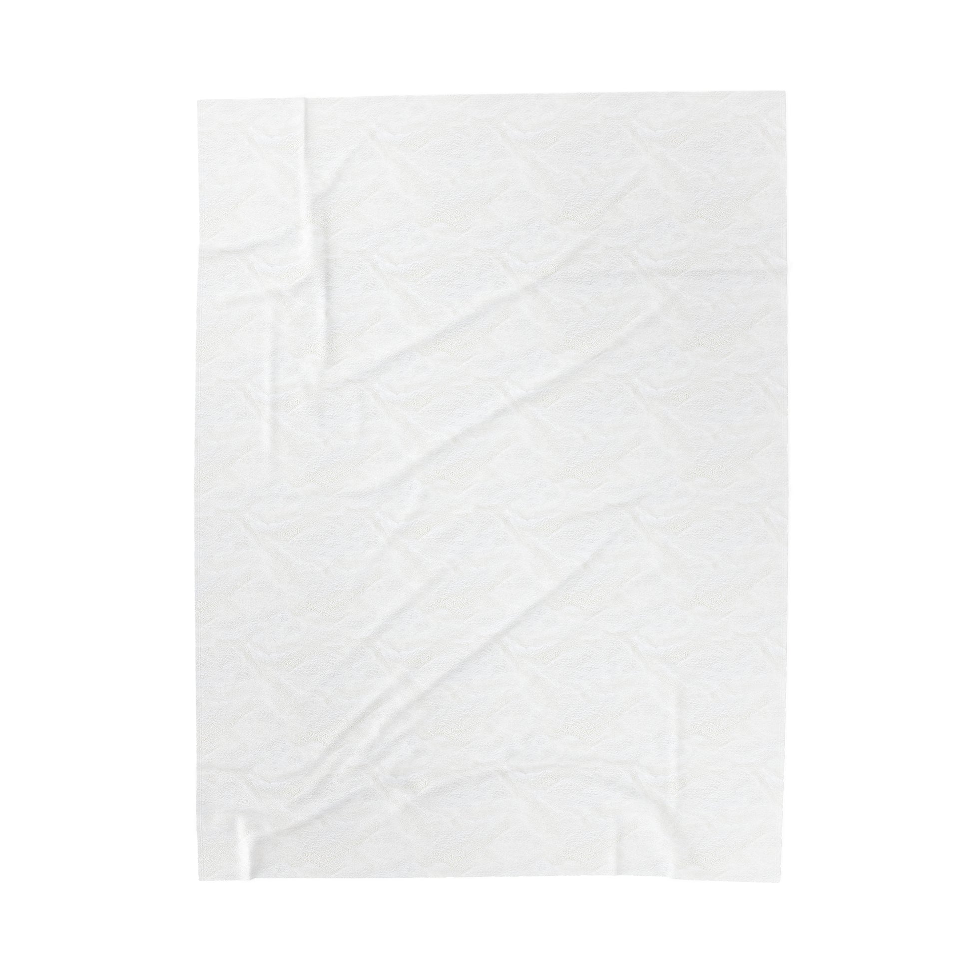 Blank velveteen blanket back mockup showing fabric texture and size