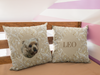 Personalized Brown Pillow