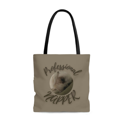 PROFESSIONAL NAPPER  Brown Tote Bag